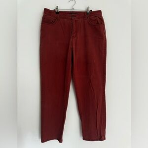 Bill Blass | Women's Sz 14 | Rust Orange Straight Leg Jeans